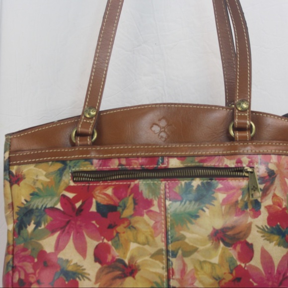 Patricia Nash Poppy Leather Tote Shoulder Bag - Picture 5 of 12